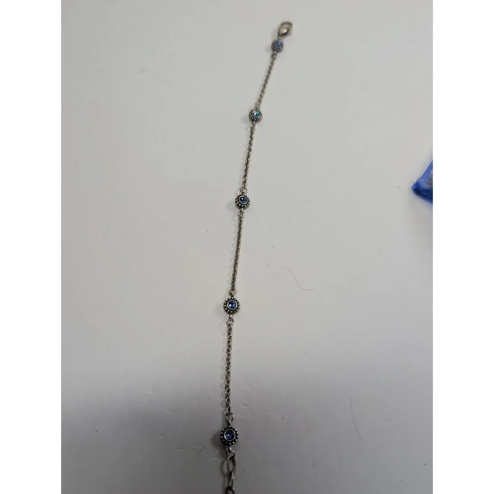 Brighton Halo Eclipse Blue Bracelet Crystals Adjustable 8